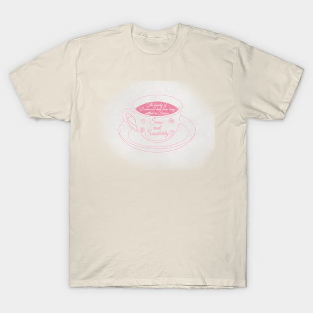 Sense and Sensibility Tea T-Shirt by Fireflies2344